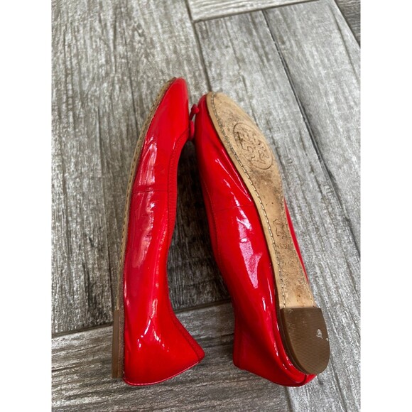 Tory Burch Chelsea Patent Red Charm Ballet Flat - Picture 5 of 5